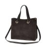 Dámská kožená kabelka Laura Biaggi 04-571 - tm.hnědá