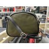 Dámská malá kožená crossbody kabelka 333 - khaki