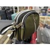 Dámská malá kožená crossbody kabelka 333 - khaki