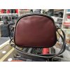 Dámská malá kožená crossbody kabelka 333 - vínová