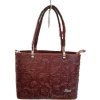 Dámská kabelka Karen Femi - bordó/ vzor