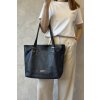 Dámská kožená kabelka Dollaro 124 - černá