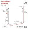 Dámská crossbody kabelka Tangerin 1108 - černá