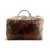 Luxusní cestovní kožená taška Arwel - hnědá