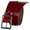 Opasek dámský kožený - červený široký