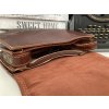 Dámská crossbody kabelka kožená/lovecká/ - hnědá rez