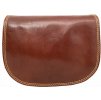 Dámská crossbody kabelka kožená/lovecká/ - hnědá rez
