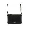 Dámská kožená kabelka crossbody - černá