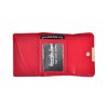 Peněženka dámská kožená, červená lak - rám