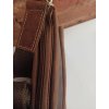 Pánská kožená crossbody taška - hnědá