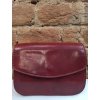 Dámská kabelka crossbody kožená - červená