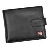 Peněženka pánská kožená s přepnutím z venku Albatross- černá