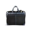 Kožená business taška na notebook 212-8983-60/97 - černomodrá