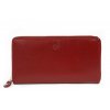 Dámská kožená zipová peněženka Arwel - červená