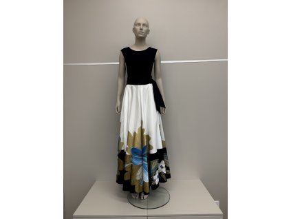 Dlhá kruhová sukňa zavinovacia