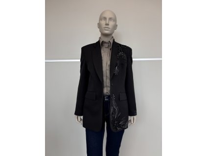 Dámske dlhé, oversize sako pánskeho strihu