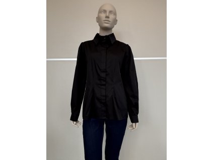 Dámska bavlnená košeľa čierna