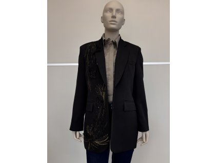 Dámske dlhé, oversize sako pánskeho strihu