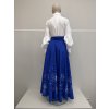 Kráľovská modrá zavinovacia sukňa