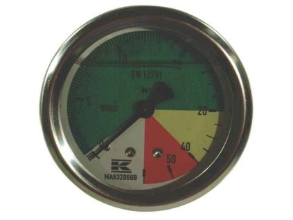 Manometr 63 1/4  horní AHL pevný 0-60 bar