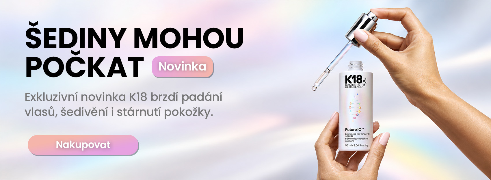 Sérum proti vypadávání a šedivění vlasů K18 FutureIQ™ 90 ml