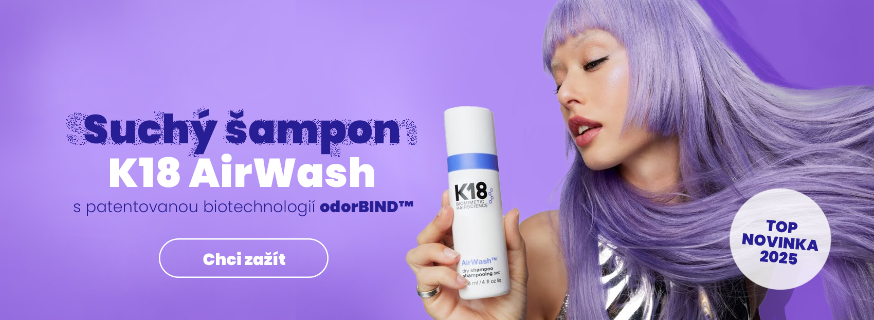 NOVINKA: Suchý šampon K18 AirWash