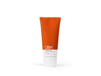 Tónovací péče pro barvené i nebarvené vlasy O&M CLEAN.tone Caramel Color Treatment 200ml