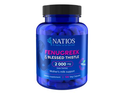 4123 natios fenugreek blessed thistle extract piskavice benedikt 2000 mg poporodni podpora tvorby materskeho mleka 120 veg kapsli