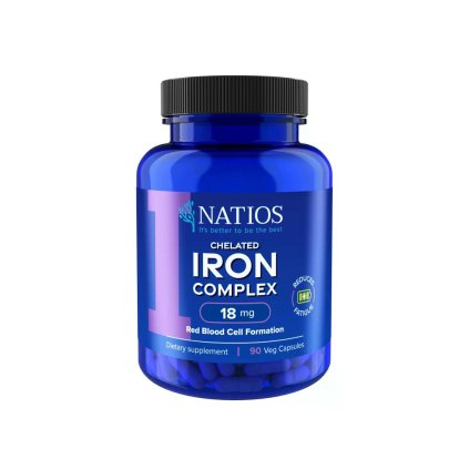 13127 1 natios iron chelated complex zelezo bisglycinat 18 mg 90 veganskych kapsli (1)