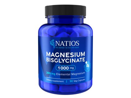 4069 natios magnesium bisglycinate 1000 mg b6 svaly nervy kosti cevy imunita 90 veg kapsli elem horcik 200 mg