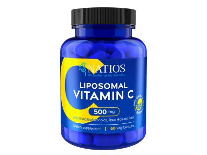 4138 natios vitamin c liposomalni 500 mg tvorba kolagenu imunita ochrana bunek 60 veganskych kapsli