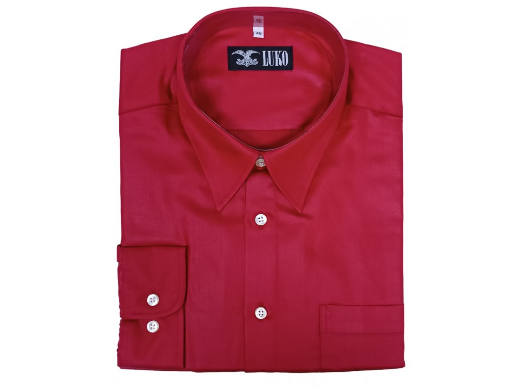 Luxusní košile z mikrovlákna model 042111 - barva lososová (Velikost 44)