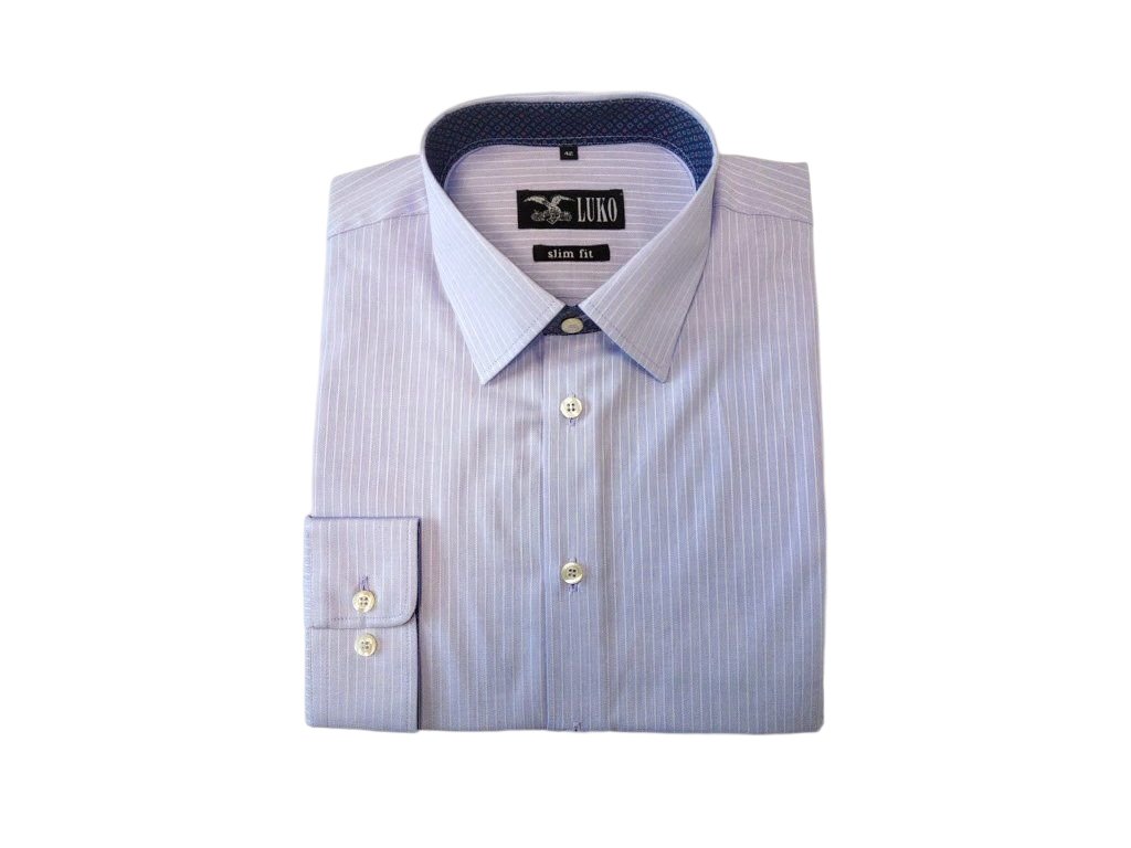 Pánská košile SLIM FIT model 162206 - lila