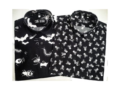 Košile s krátkým rukávem s potiskem model 074210