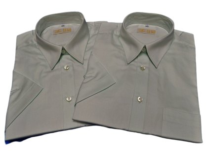 Luxusní košile z mikrovlákna model 044112 - světle zelená