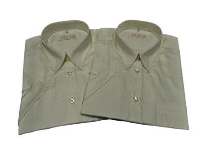 Luxusní košile z mikrovlákna model 044112 - světle žlutá