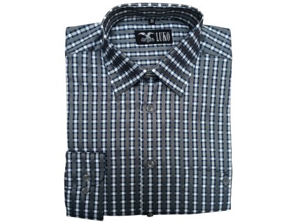 Pánská košile s dl. rukávem (šedá) model 112202