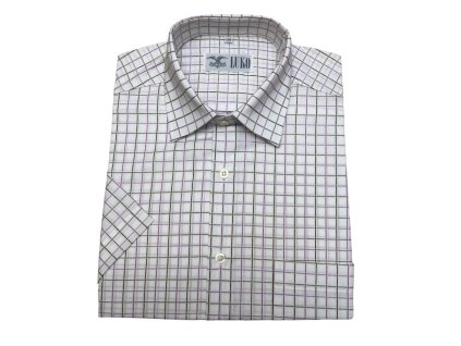 Košile s krátkým rukávem model 104113 - fial.-zelená
