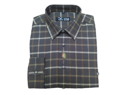 Pánská flanelová košile model 132202 - list