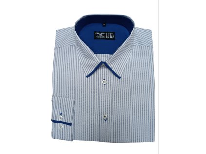 pánská košile s kombinací model 182206 - modrá