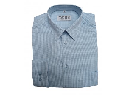 pánská košile s kombinací model 182219 - světle modrá