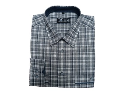 pánská košile s kombinací model 182220 - šedá