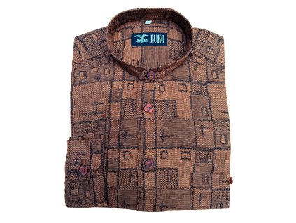 Pánská košile model (oranžová) 983005