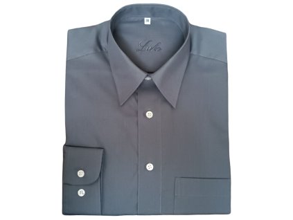 pánská košile model 022159 - tm. šedá