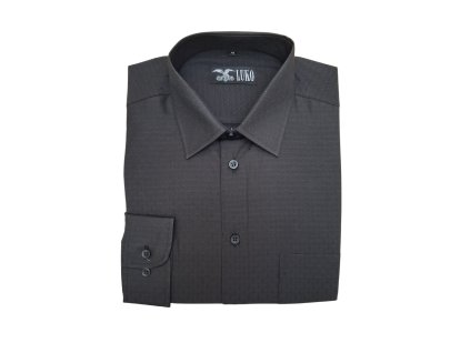 Pánská košile s dlouhým ruk. model 162201 černá