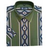 Pánská košile s motivem Western (tmavě zelená) model 074106
