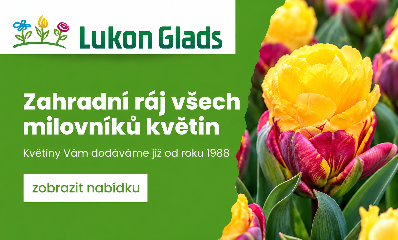 Uvítání na e-shopu Lukon Glads