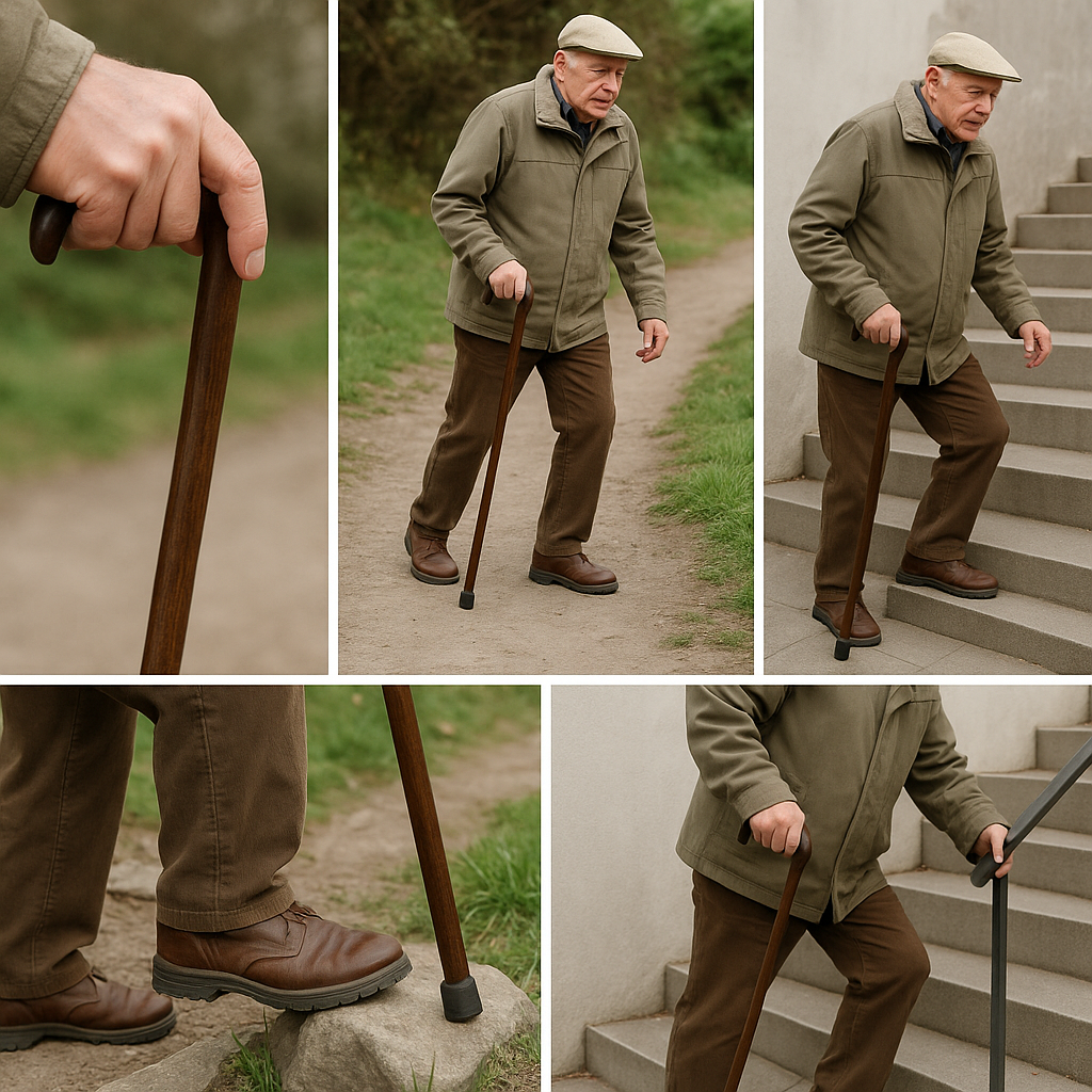 5 tipů pro bezpečnou chůzi s holí (nejen) na schodech a v terénu