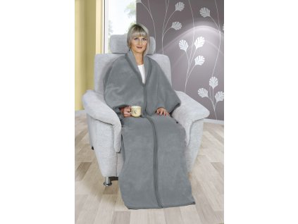 Televizní pytel deka 150x180 cm Bellatex, šedá