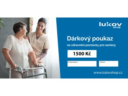Dárkový poukaz v hodnotě 1500 Kč - elektronický